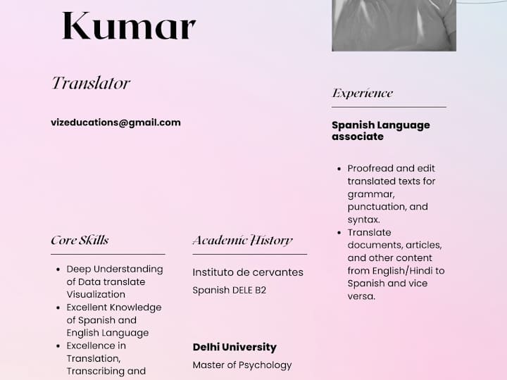 Cover image for Translate into 5 languages 