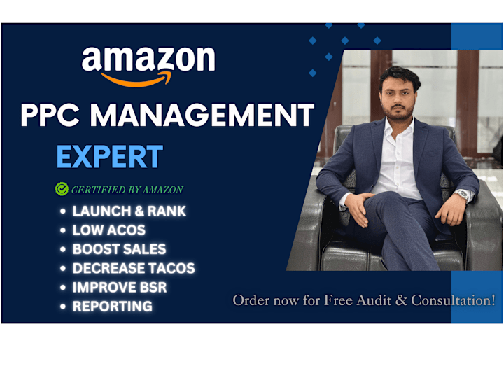 Cover image for I will create Amazon Sponsored Ads, Amazon PPC Management