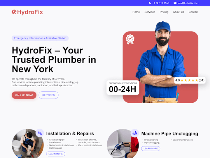 Cover image for Plumbing agency website