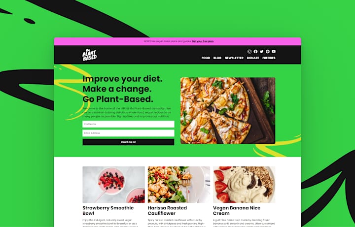 Cover image for Brand Design and Web Development for a Nutrition Blog