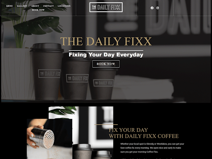 Cover image for Coffee Restaurant Menu + Booking WordPress Website