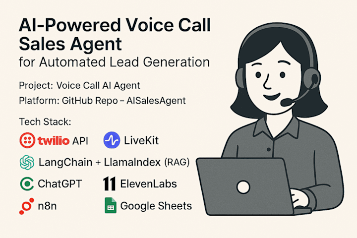 Cover image for AI-Powered Voice Call Sales Agent