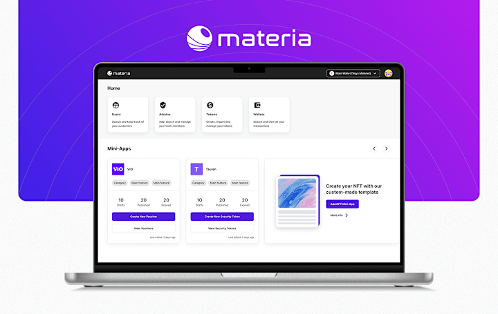 Cover image for Materia | Web App Design 