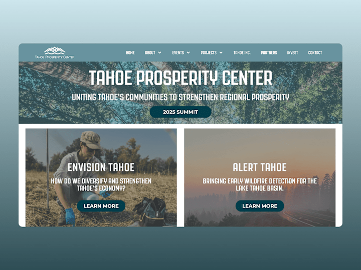 Cover image for Tahoe Prosperity Website Revamp & Maintenance