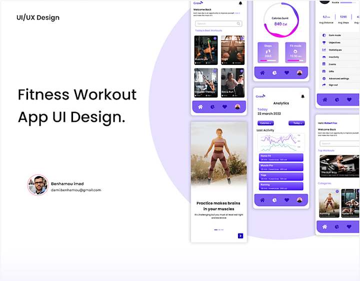Cover image for Fitness Mobile App Design 