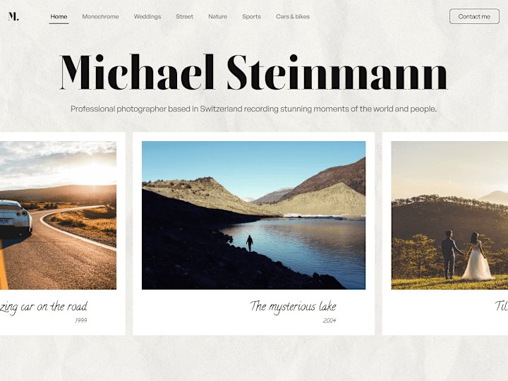 Cover image for Photography Website - Michael Steinmann