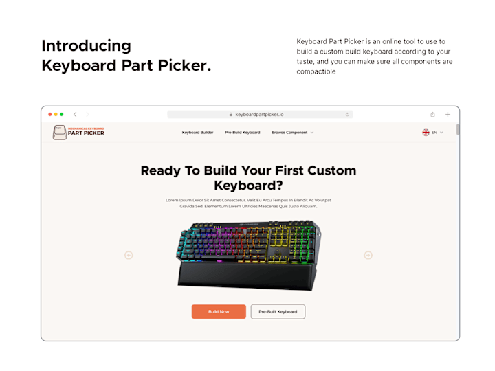 Cover image for Keyboard Part Picker UIUX