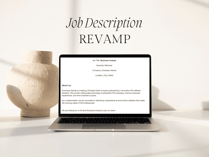 Cover image for Job Description Revamp