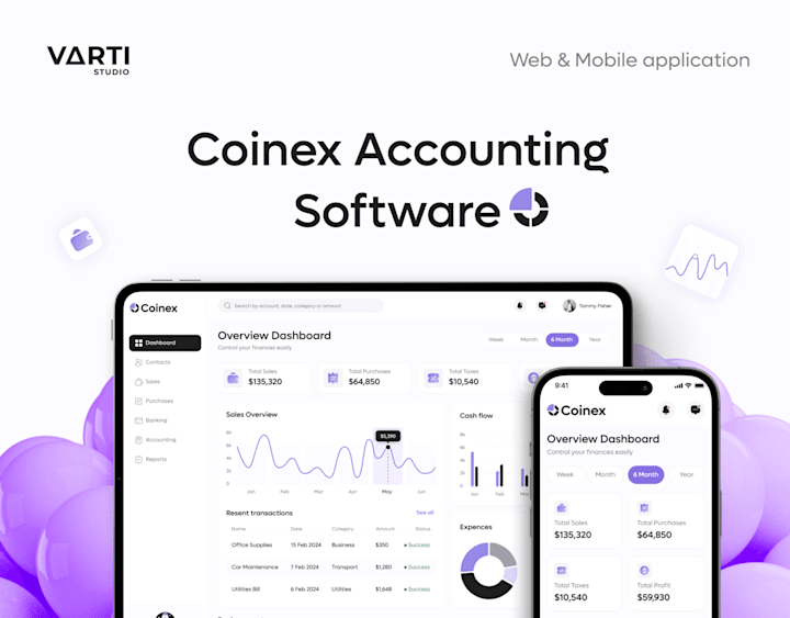 Cover image for Coinex: Accounting software