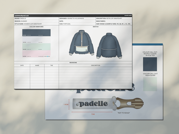 Cover image for Padelle | Tech Pack Design & Product Sampling