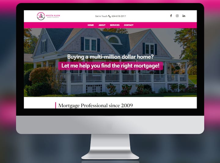 Cover image for Static Website - Krista Klein Mortgages