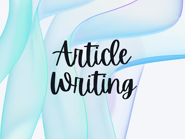 Cover image for Article writing