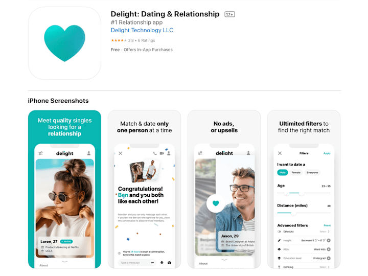 Cover image for iOS App for dating apps