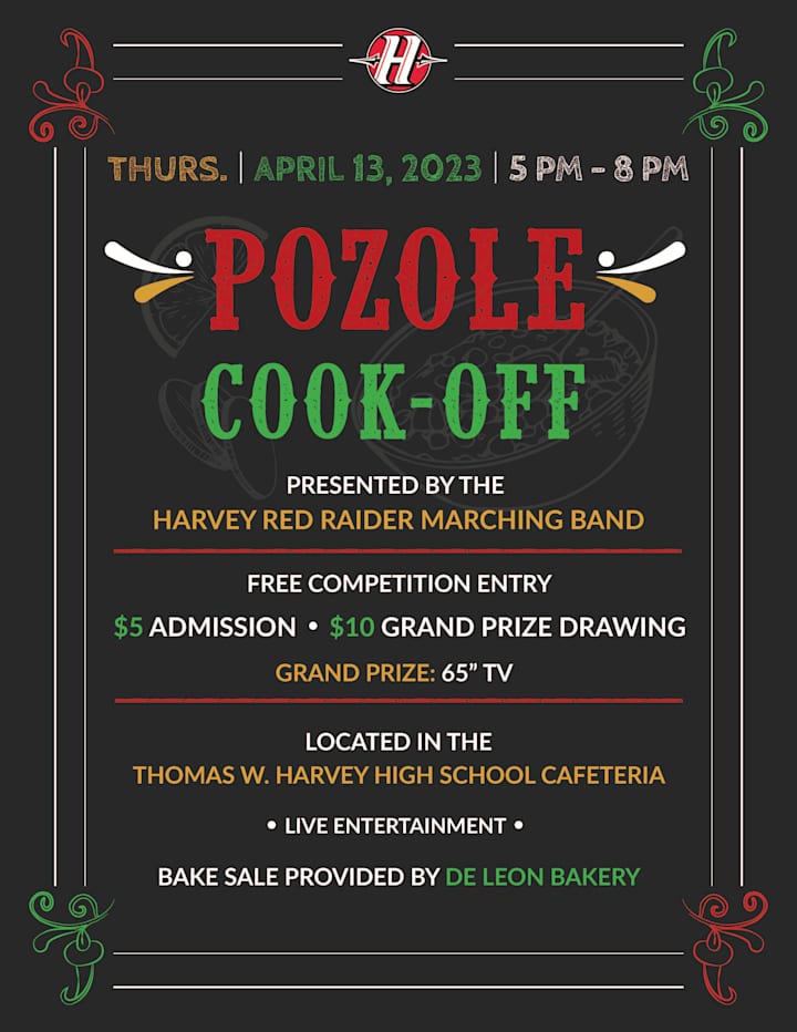 Cover image for Pozole Cook-Off Flyer: Print & Digital for Video & Social Media