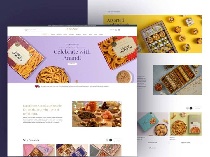 Cover image for Anand Sweets
Elevating Online Delights to New Heights