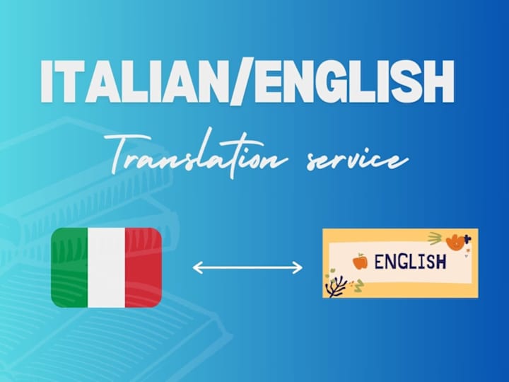 Cover image for English to Italian (or vice versa!) translation for any articles