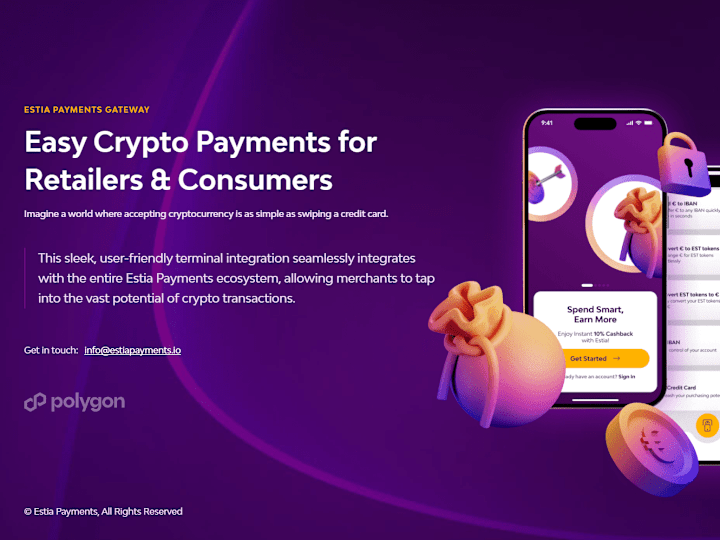 Cover image for estia payments - Crypto Payments for Retailers & Consumers