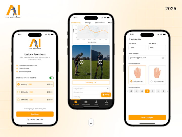 Cover image for GolfSwingsAI | Master Golf with AI