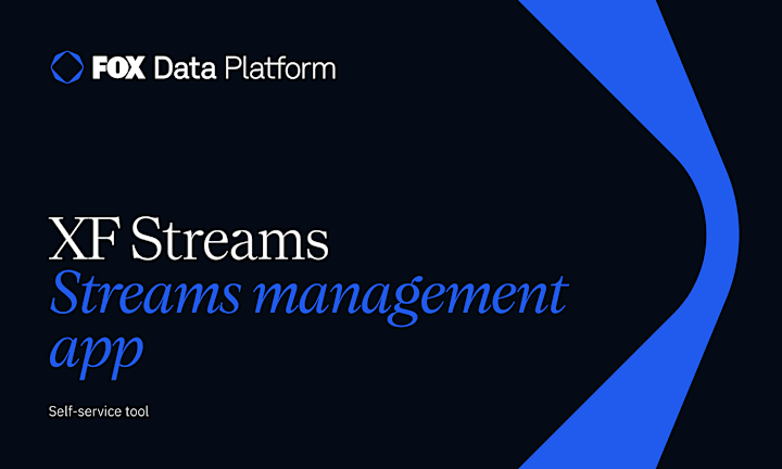 Cover image for XF Streams - Streams Management App