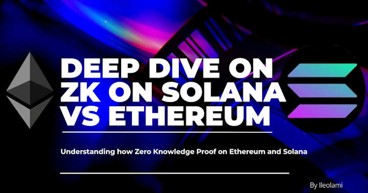 Cover image for Deep Dive on ZK on Solana vs Ethereum