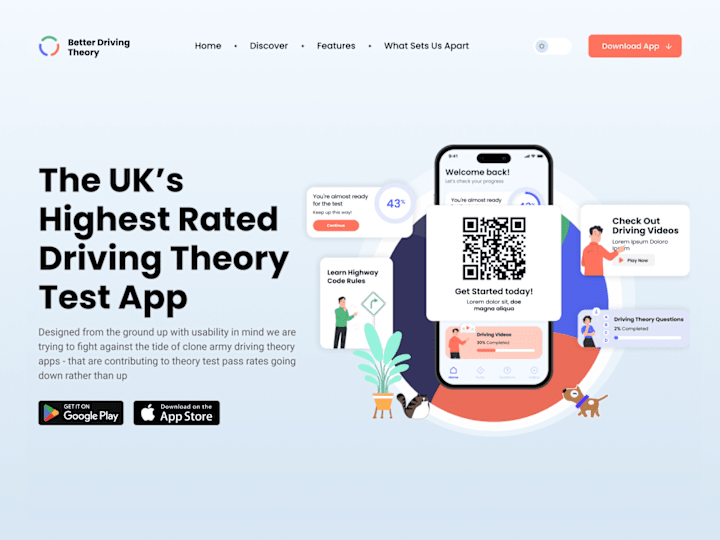 Cover image for Mobile App Landing Page - Redesign