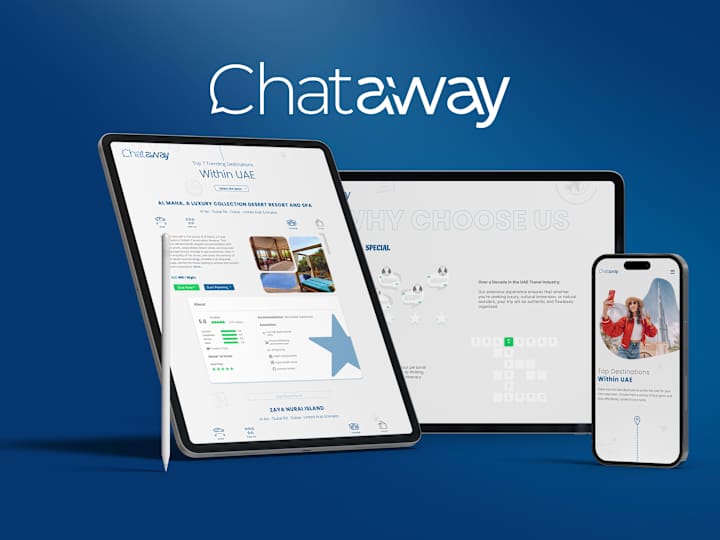 Cover image for ChatAway - Website UI/UX Design