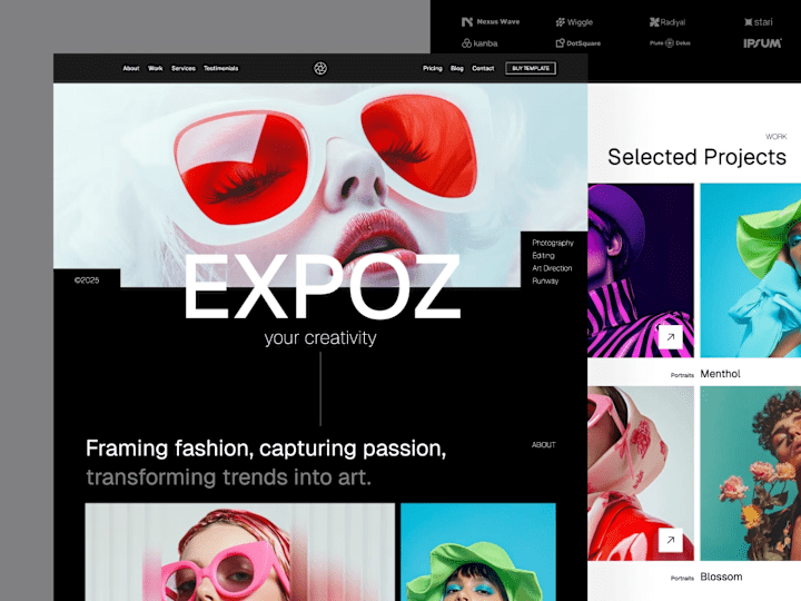 Cover image for Expoz - Photography Portfolio Themed Webflow Template 