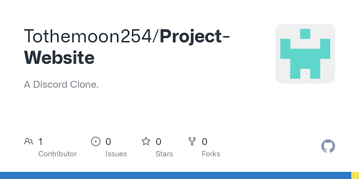 Cover image for GitHub - Tothemoon254/Project-Website: A Discord Clone.