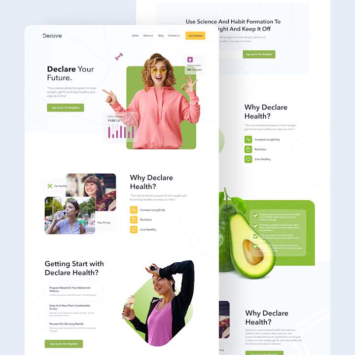 Cover image for Declare Web Design on Behance