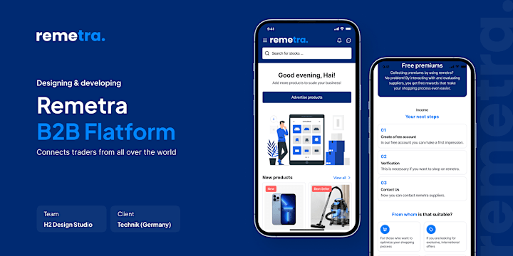 Cover image for Remetra - B2B Flatform :: Behance