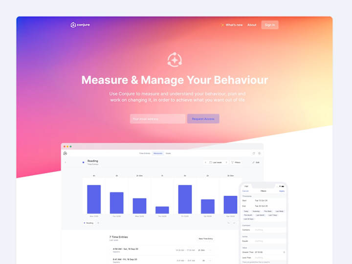 Cover image for Designing a platform to help people measure & manage behaviour