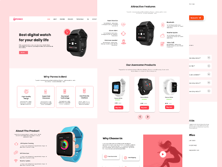 Cover image for Landing page design for ponno
