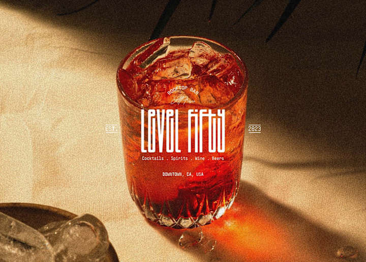 Cover image for Level Fifty - Cocktail Bar Brand Identity Design