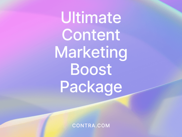 Cover image for  Ultimate Content Marketing Boost Package