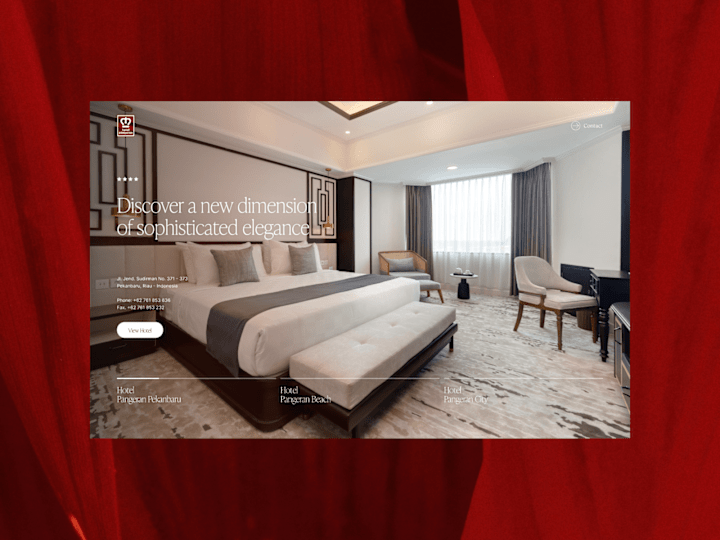 Cover image for The Pangeran Hotel — Web Design