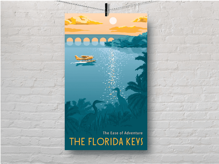 Cover image for Travel Poster Design: The Florida Keys 