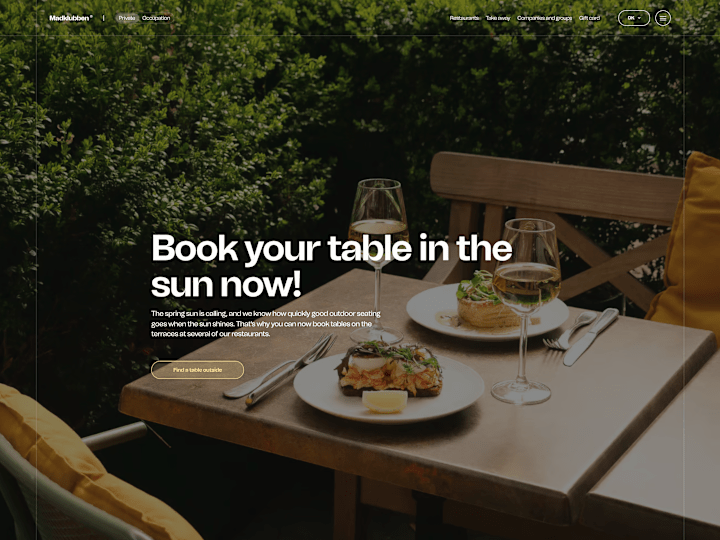 Cover image for Madklubben Online Reservation Modernization