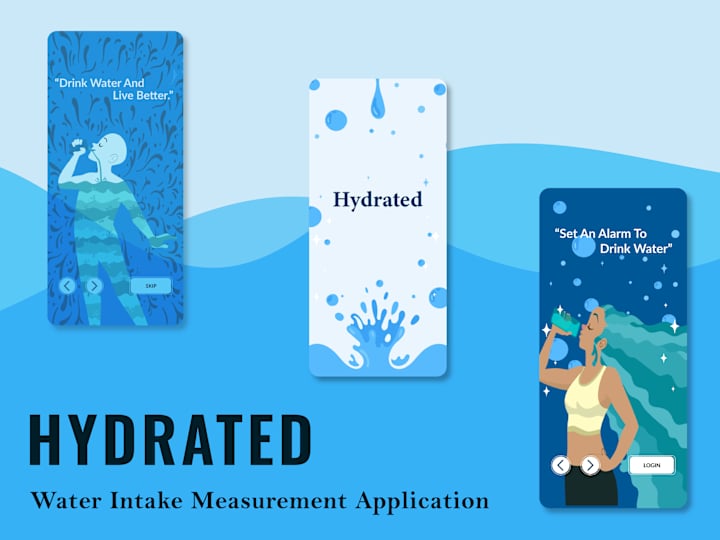 Cover image for HYDRATED- Water Intake Application