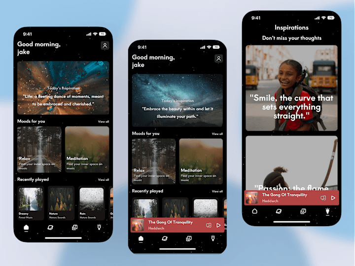 Cover image for Music relaxant app (Ui deign)