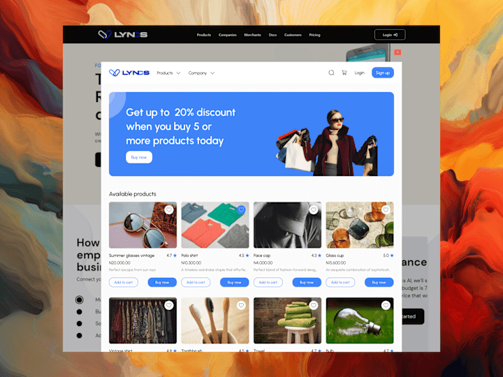 Cover image for Lyncs Web Widget :: Behance