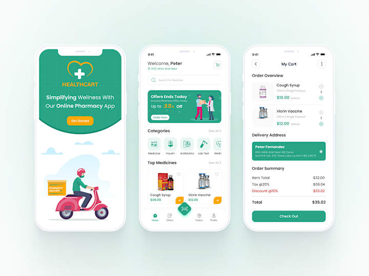 Cover image for Online Pharmacy App Development on Behance