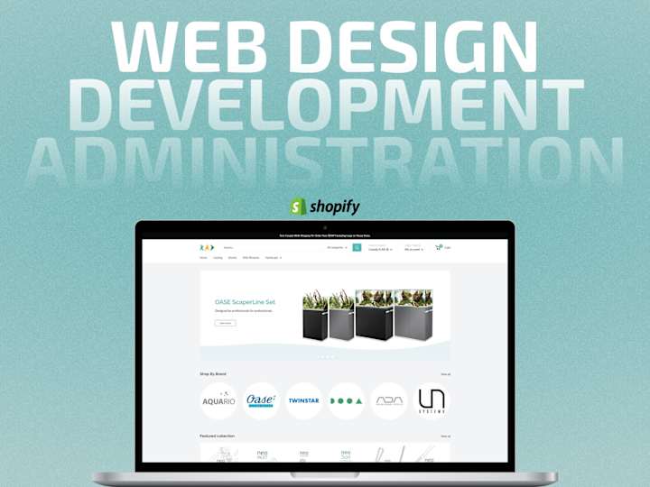 Cover image for Shopify Design, Development, and Administration | Rad Aquatics