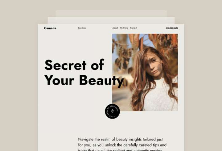 Cover image for Camelia — Beauty Framer Template 