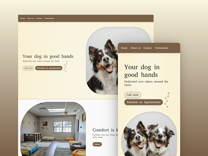 Cover image for Dog daycare facility (example)