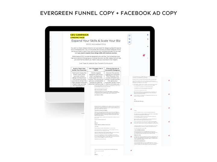 Cover image for Evergreen Funnel Copy + Facebook Ad Copy