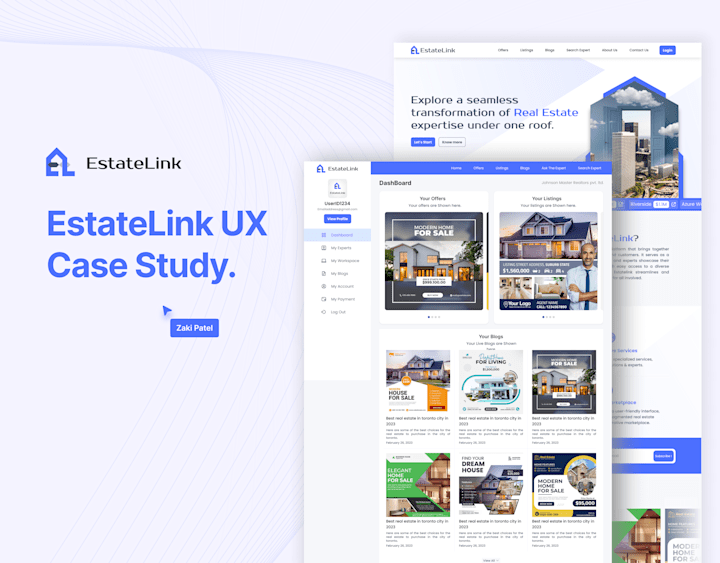 Cover image for EstateLink : A revolutionary real estate platform