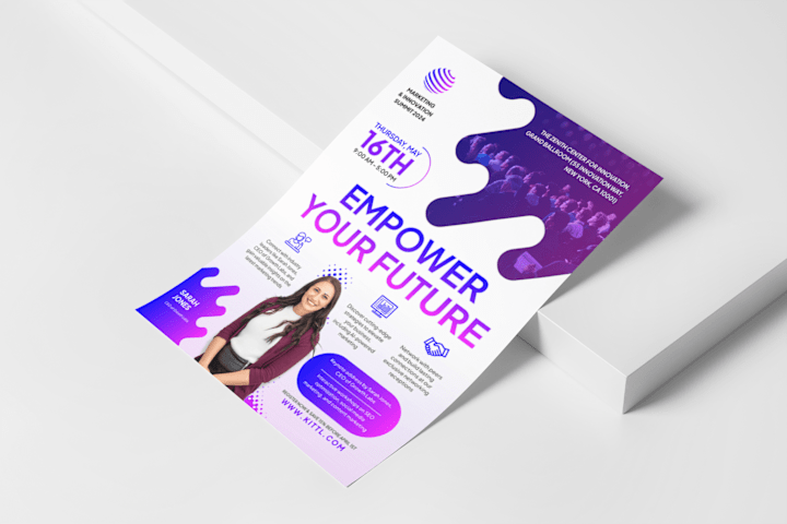 Cover image for Marketing Summit Conference Flyer Design Template