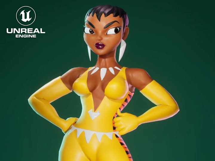 Cover image for Vixen Justice League Action Real Time Fan Art