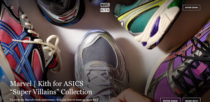 Cover image for Marvel x ASICS