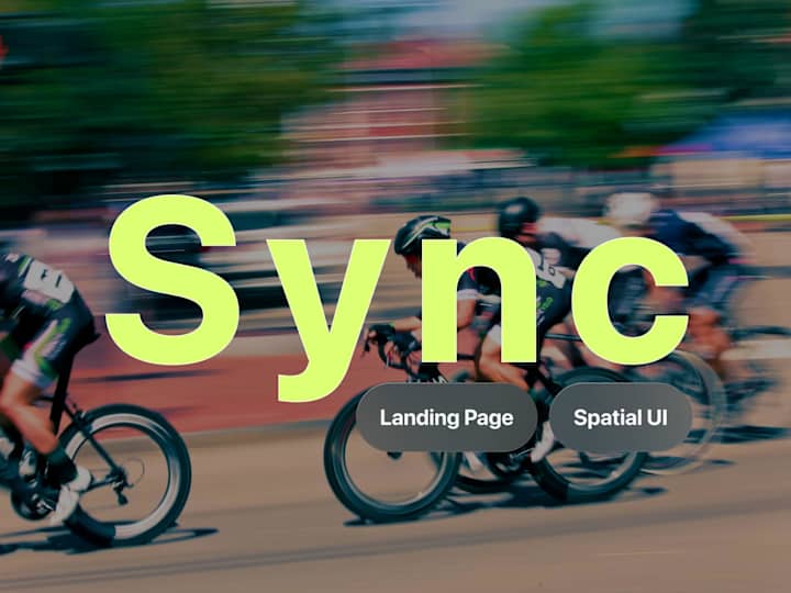 Cover image for Sync - a HUD for pelotons on Behance